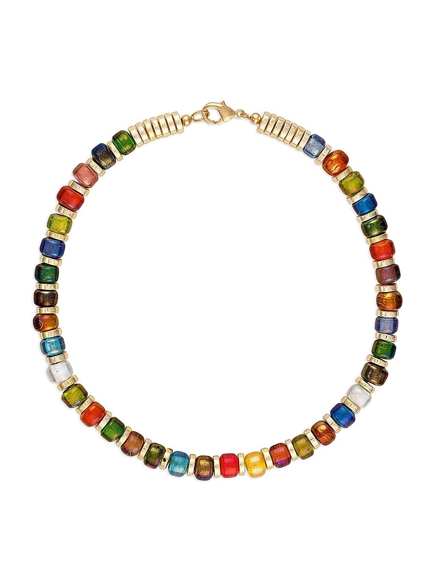 Women's 18K-Gold-Filled & Glass Beaded Necklace
