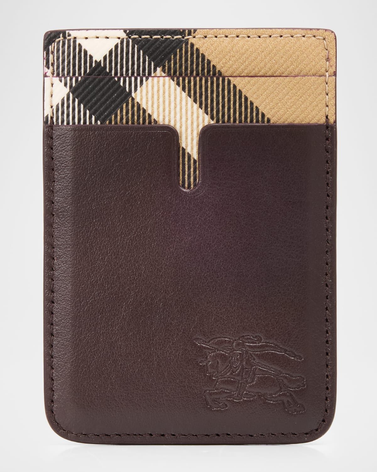 Men & apos;s Pop Check MagSafe Leather Card Case