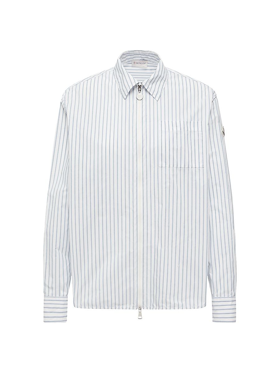 Women's Shirt in Nylon - White Light Blue - Size Large