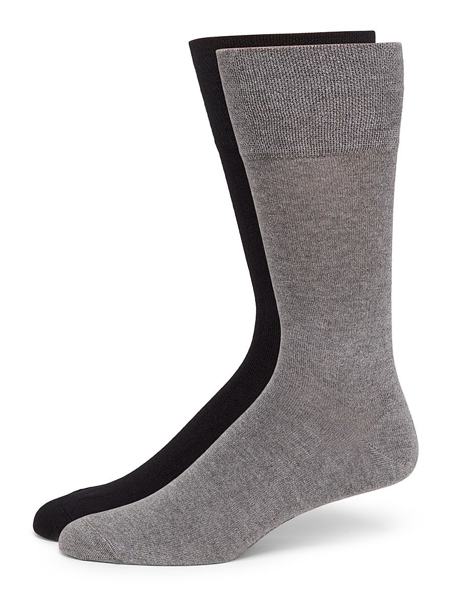 Men's 2-Pack Mousse Of Modal Socks - Grey Mix
