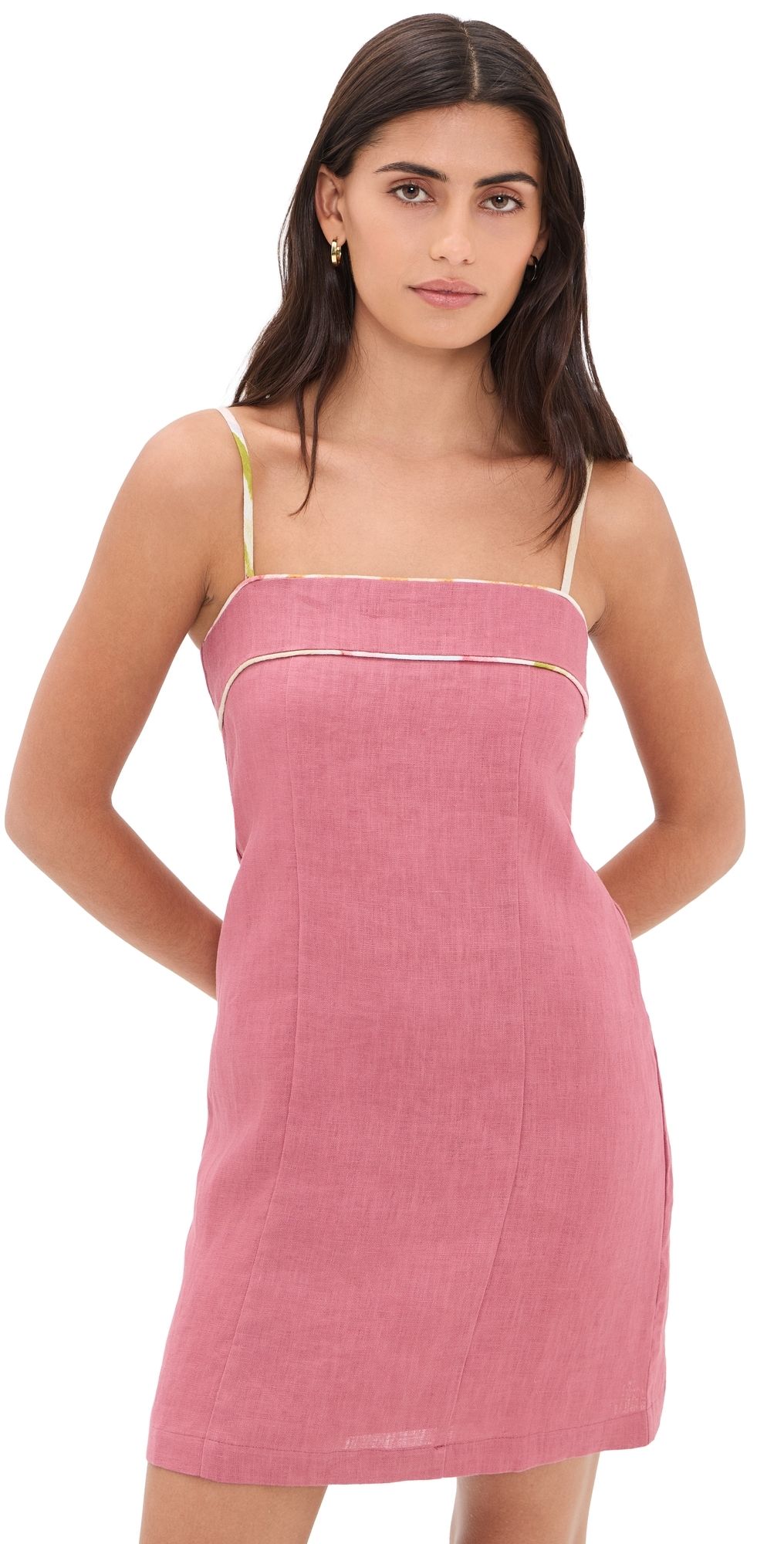 Little Lies Frieda Mini Dress Rose XS