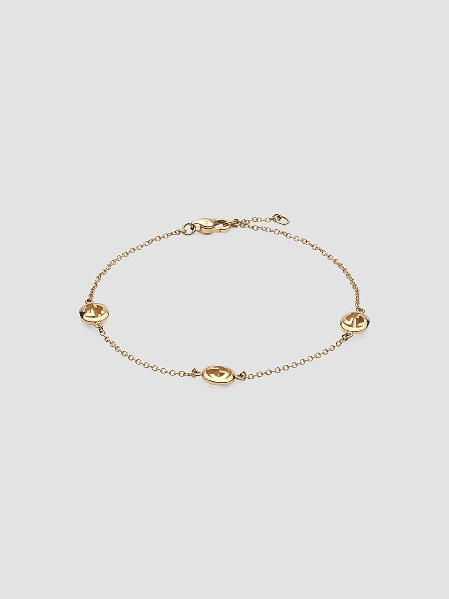 Gucci Women's Gucci Interlocking 18K Yellow Gold Chain Bracelet - Yellow Gold