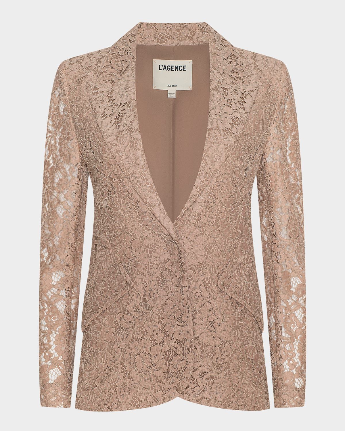 Chamberlain Floral Lace Blazer
