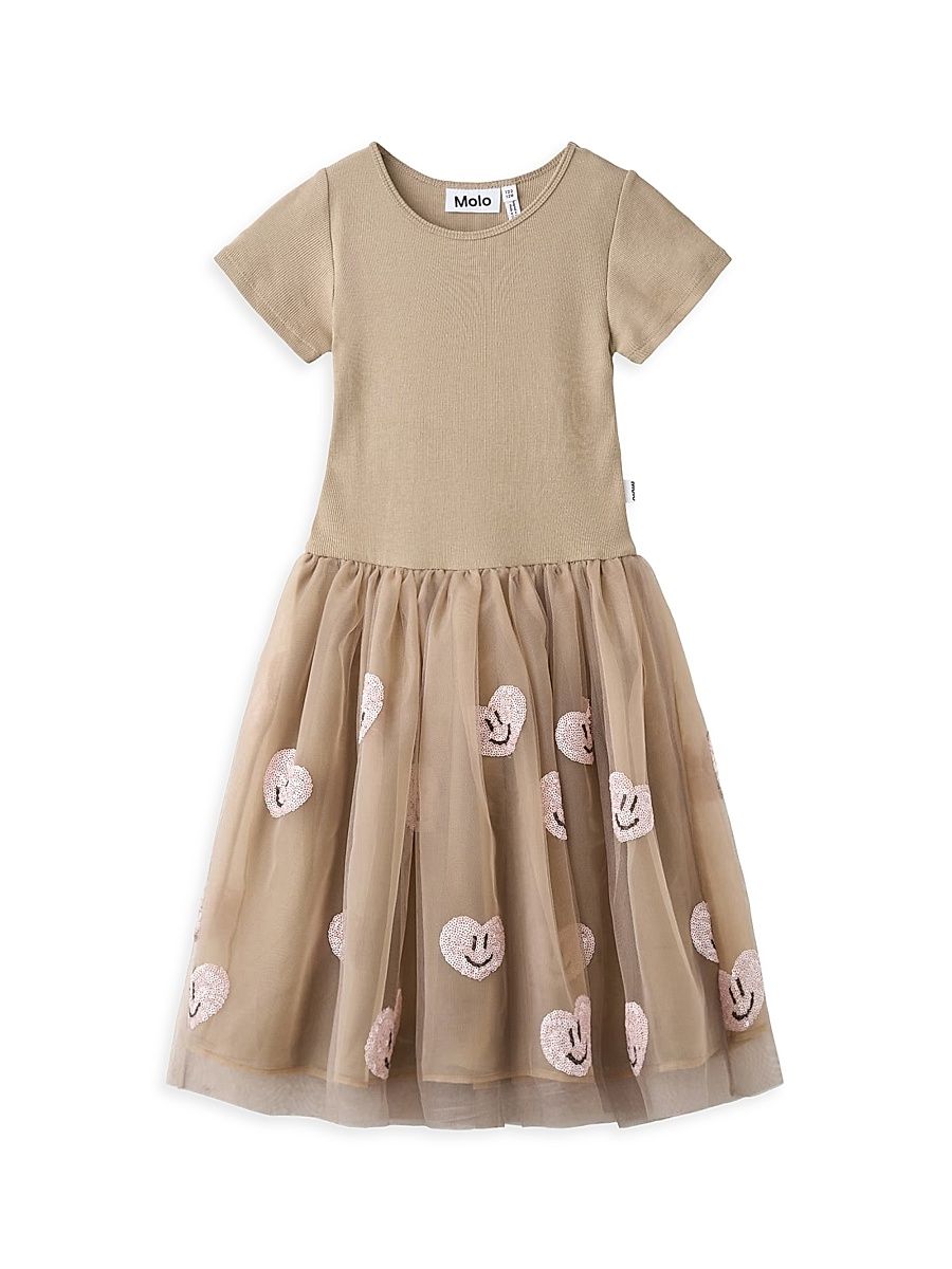 Little Girl's & Girl's Cyrusila A-Line Dress - Teak - Size 9