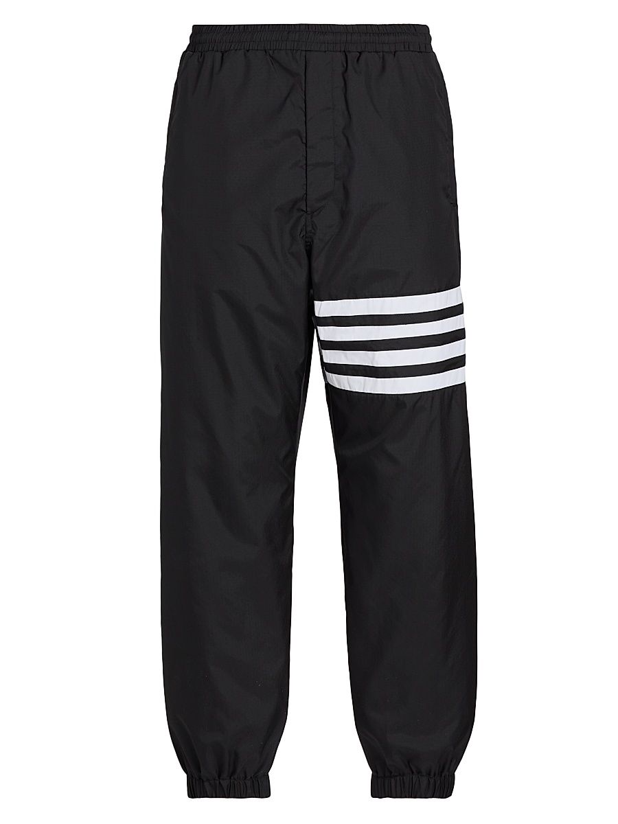 Men's Ripstop Nylon Track Pants - Black - Size XXL