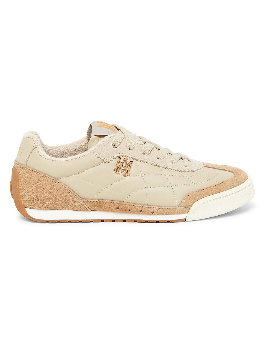 Women's Coastline Leather & Suede Low-Top Sneakers - Alabaster Brown - Size 7