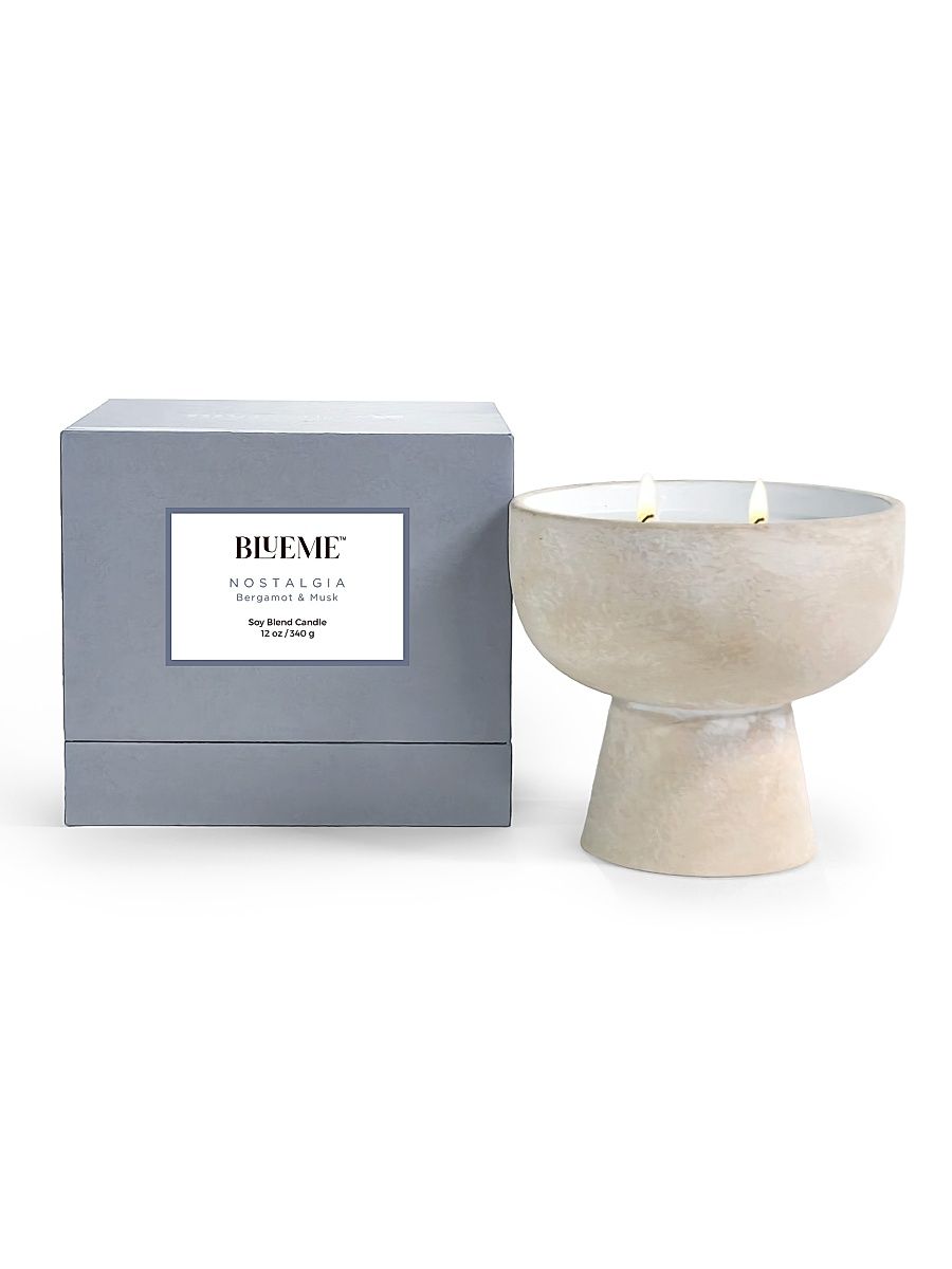 Nostalgia Bergamot & Musk Scented Candle - Size Medium