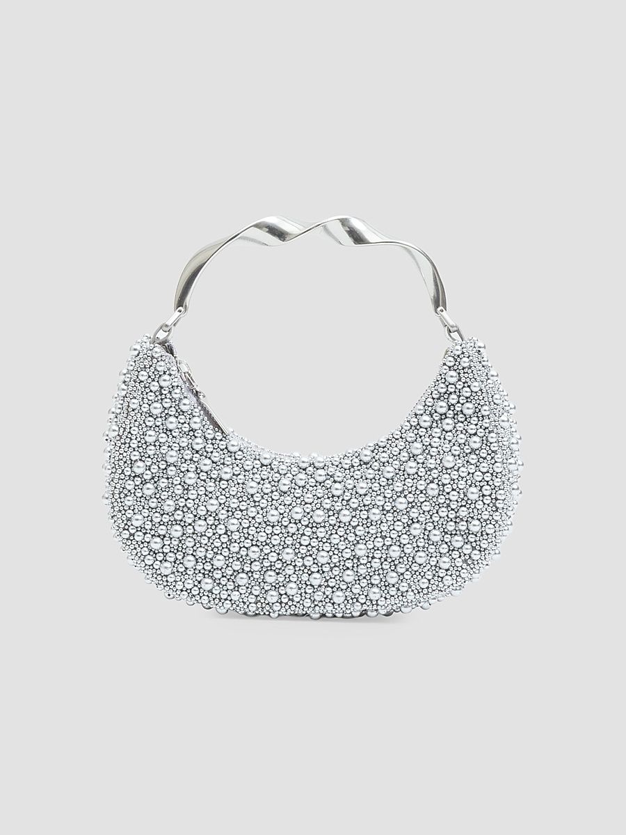 Women's Evelyn Twist Top Handle Bag - Silver
