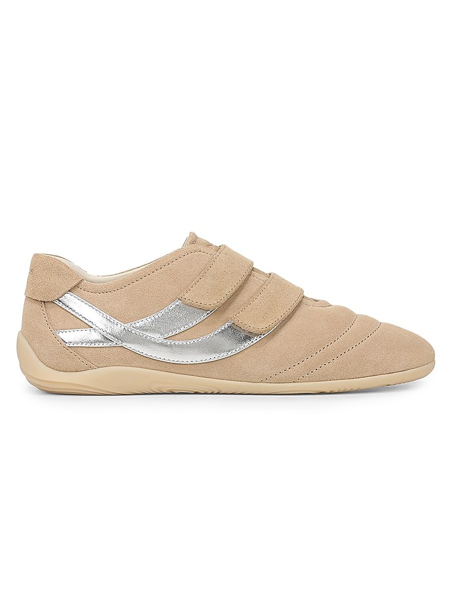 Women's Sonic Suede Low-Top Sneakers - Sand - Size 7