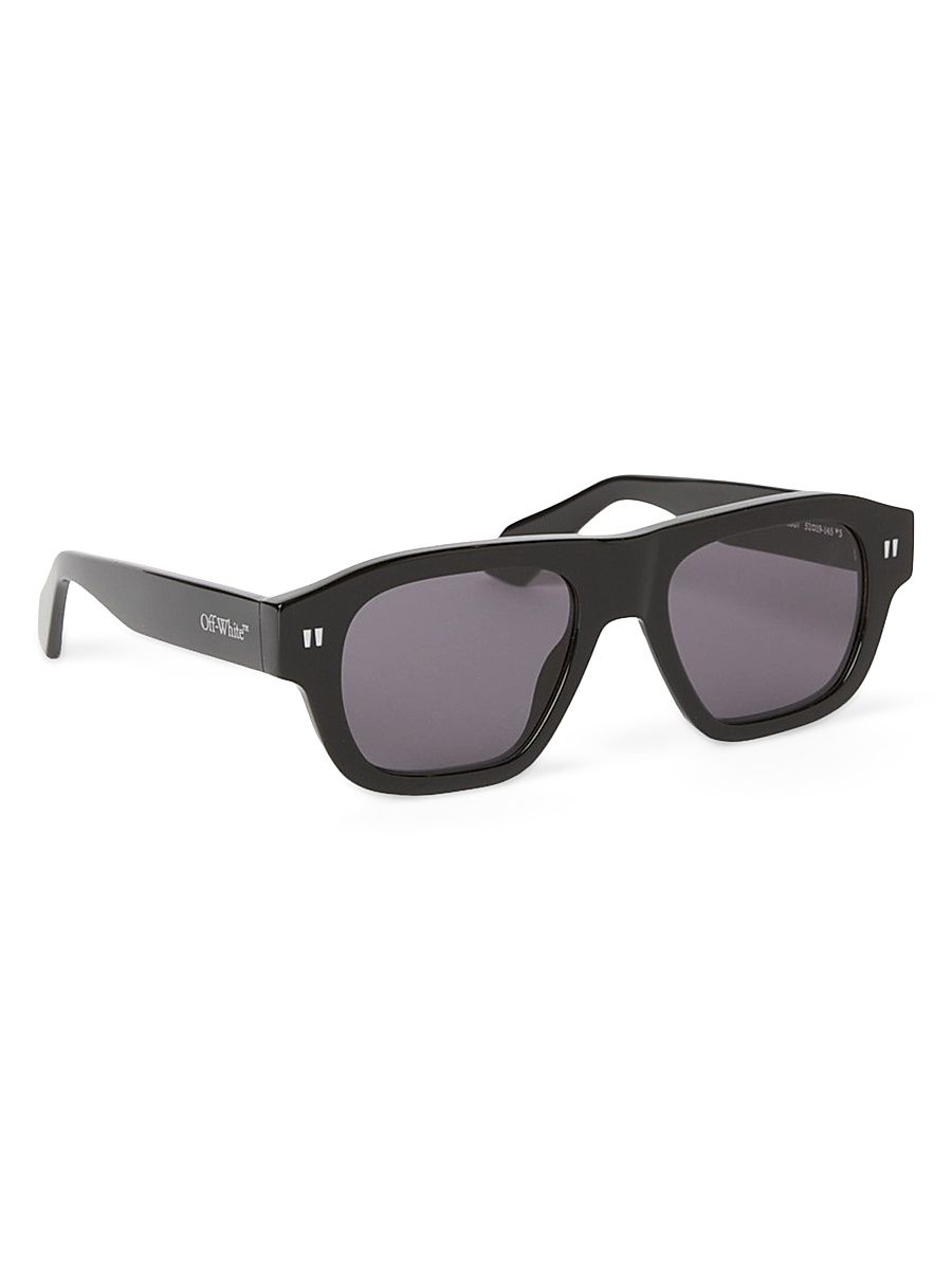 Men's Providence 52MM Geometric Sunglasses - Black Dark Grey