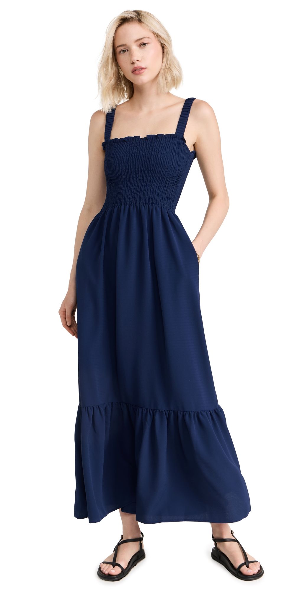 Hill House Home The Anjuli Nap Dress Navy XS