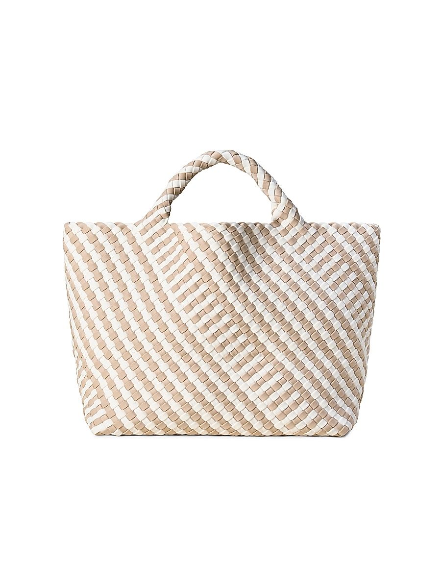 Women's St. Barths Medium Striped Geo Tote Bag - Mykonos