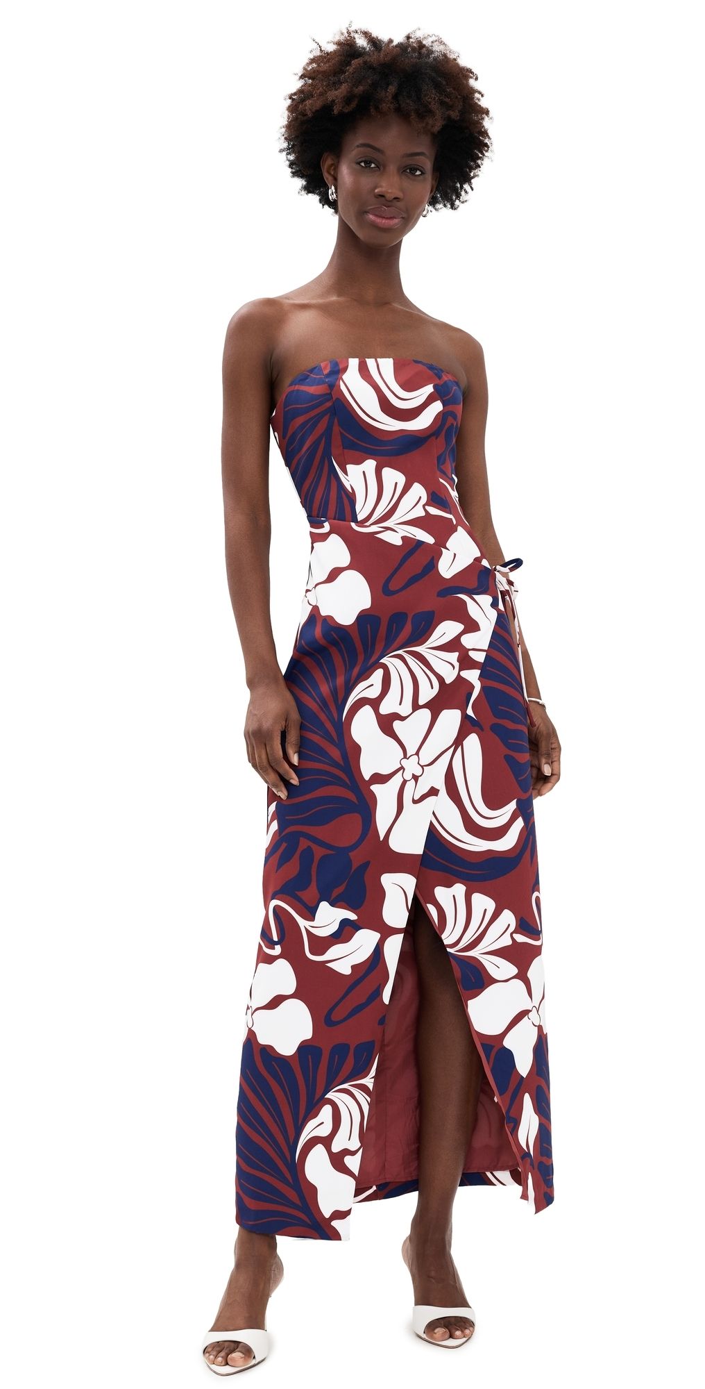 Seven Wonders Marta Maxi Dress Azure Print Red/Navy M