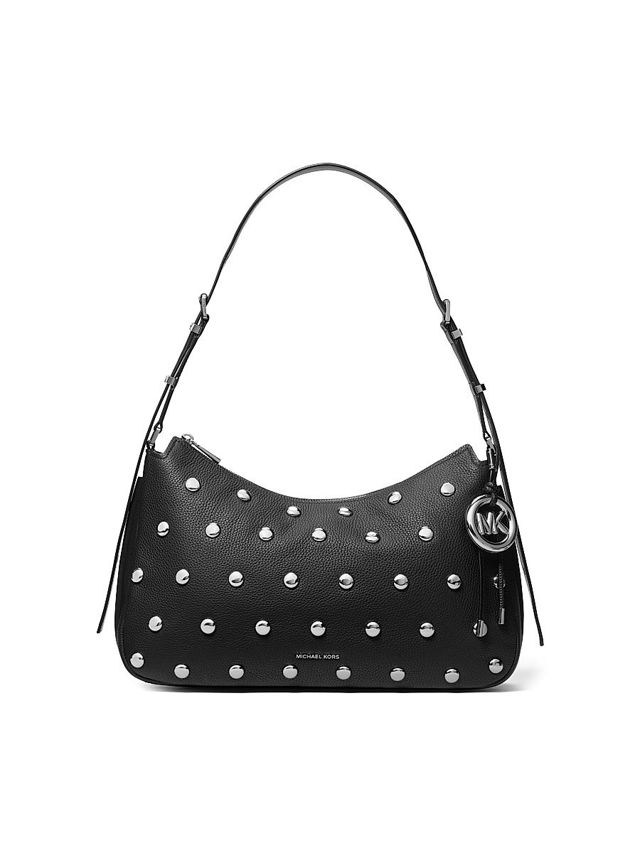 Women's Medium Nolita Studded Leather Convertible Shoulder Bag - Black