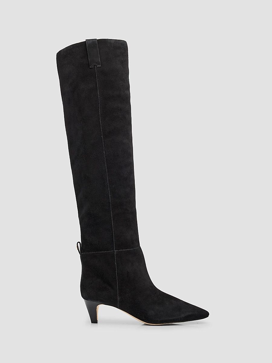 Women's Daniela 50MM Suede Knee-High Boots - Black - Size 11