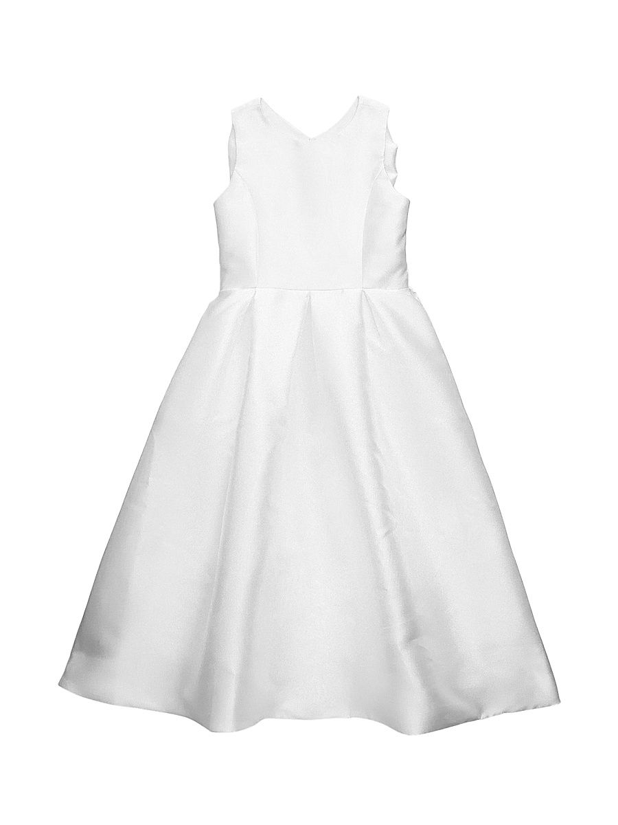 Little Girl's & Girl's Jackie Bow Dress - White - Size 5