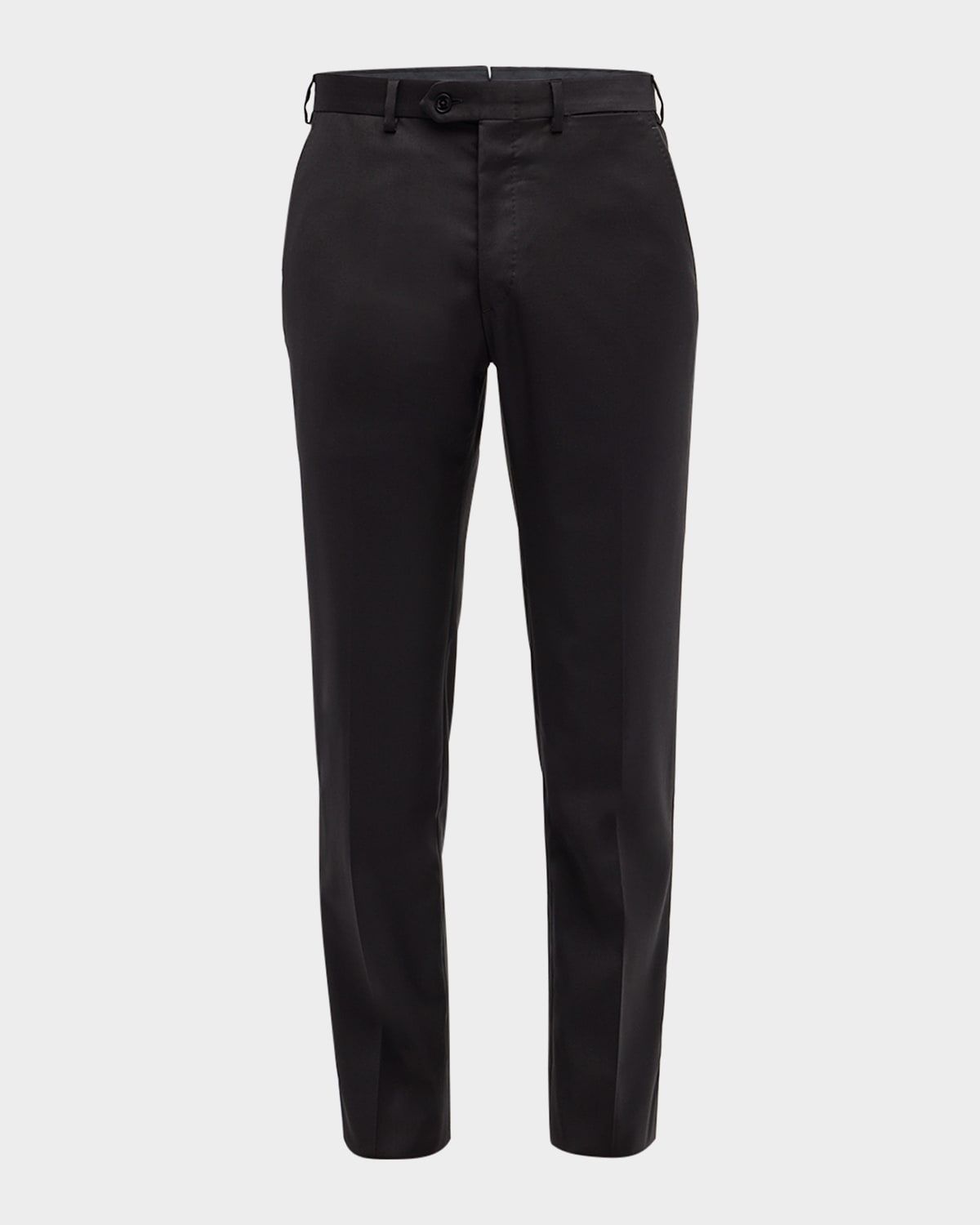 Men & apos;s Solid Wool Trousers