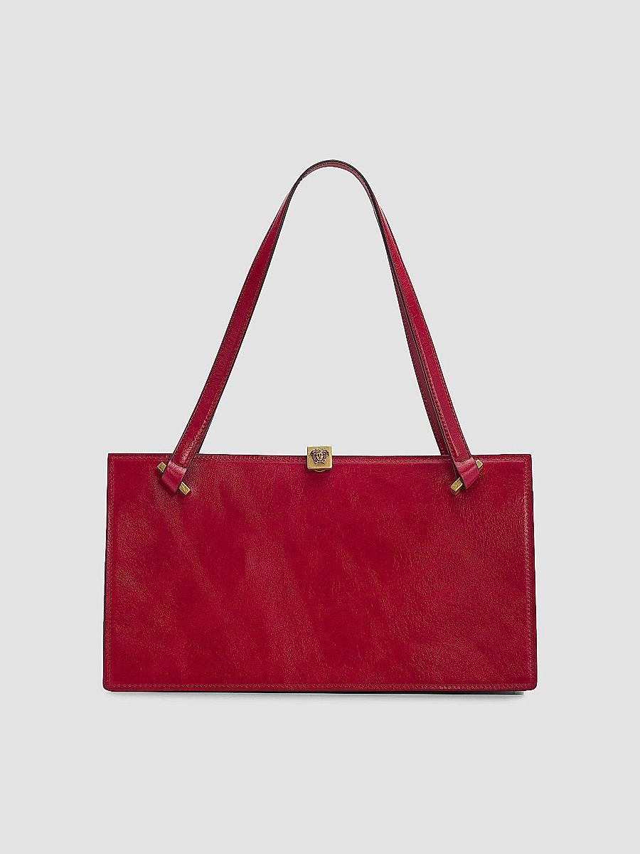 Versace Women's La Vacanza Severine Leather Tote - Fire