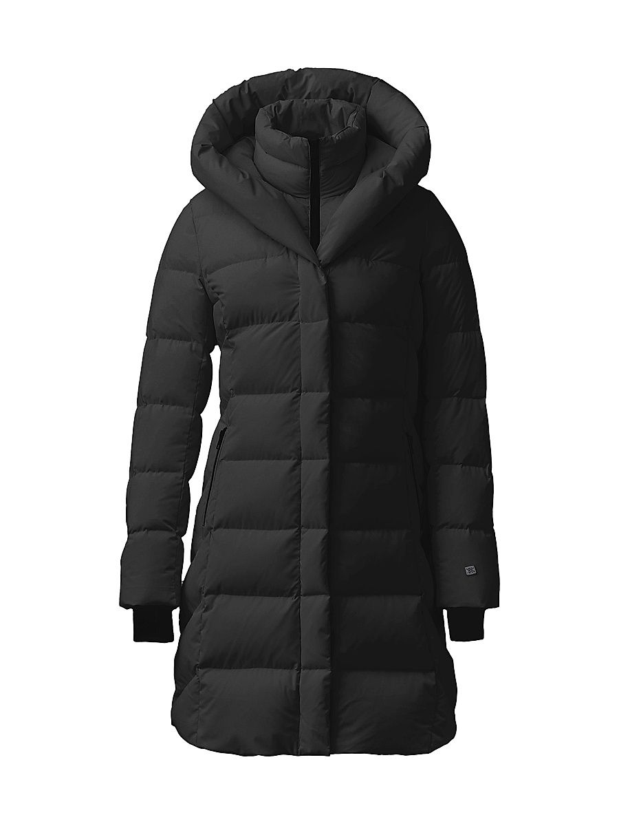 Women's Sonny Quilted Down Coat - Black - Size XL