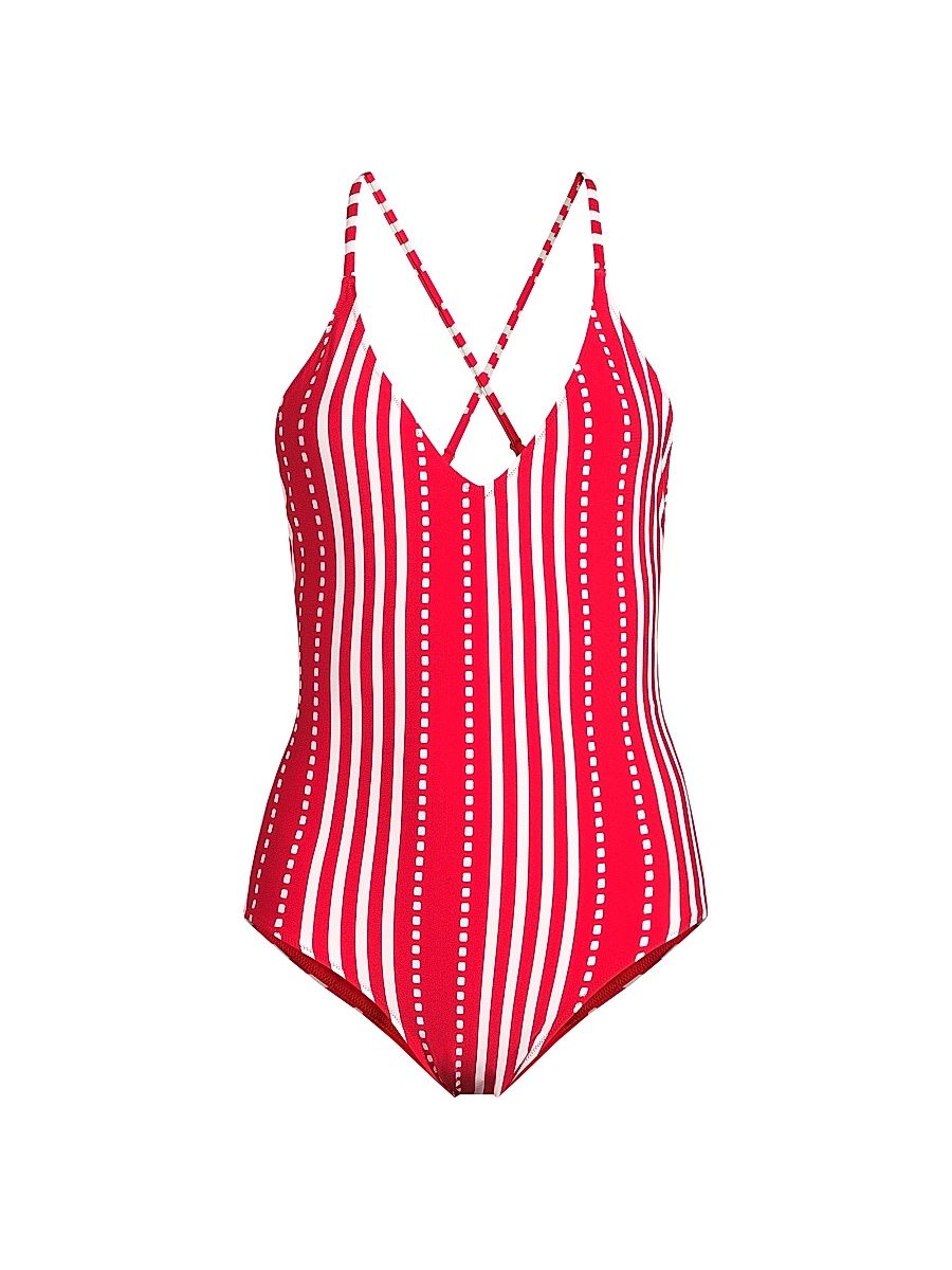 Women's Retiro One-Piece Swimsuit - Eshe Red - Size XS