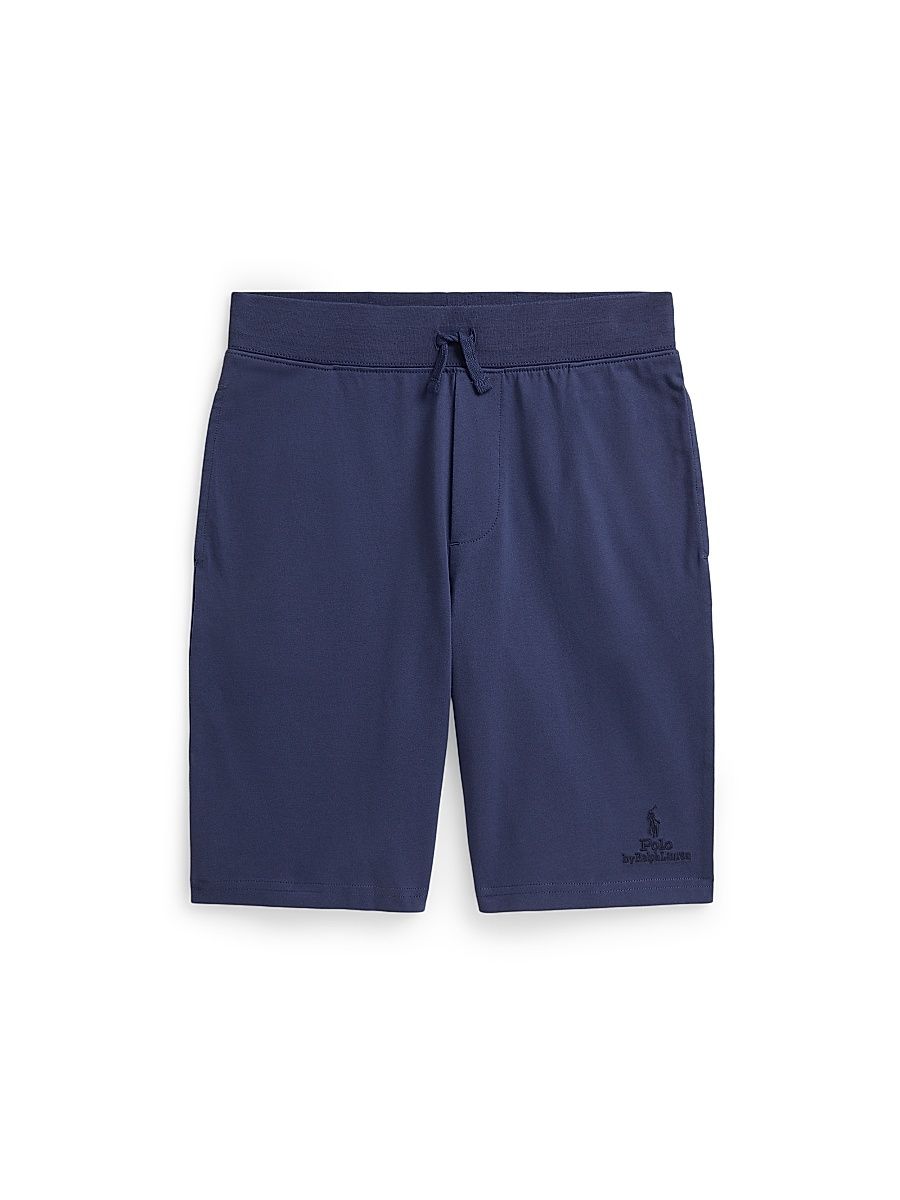 Little Boy's & Boy's Logo Cotton Jersey Short - Navy - Size 12