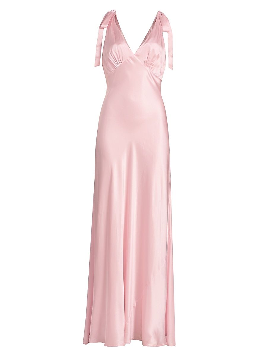 Women's Pernille Silk Tie-Strap Dress - Cherry Blossom - Size XL