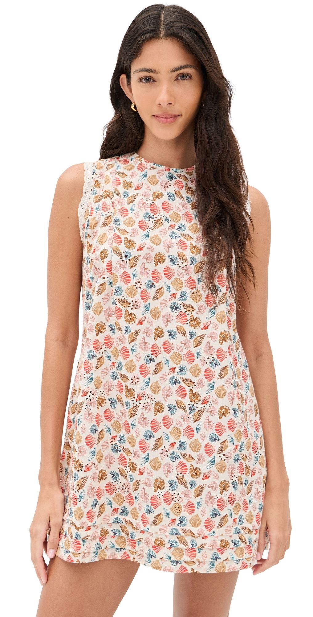 La Maregold Poppy Dress Bright Shell Print XL