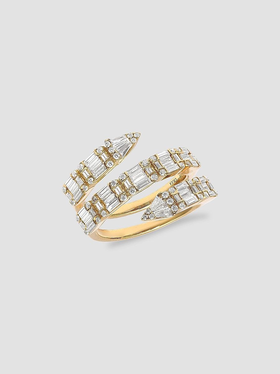 Djula Women's Beverly Hills 18K Yellow Gold & Diamond Spiral Ring - Yellow Gold - Size 6.75