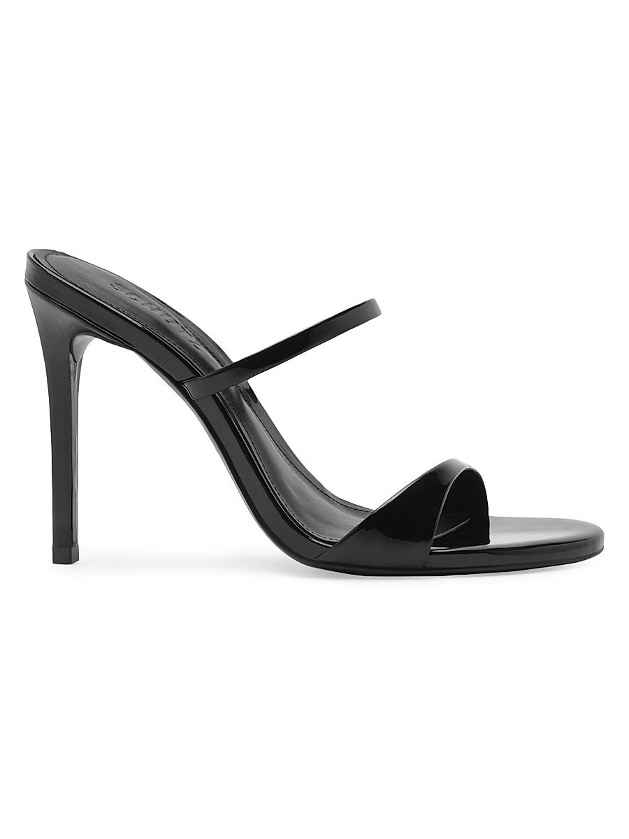 Women's Jessica 110MM Leather Sandals - Black - Size 9.5