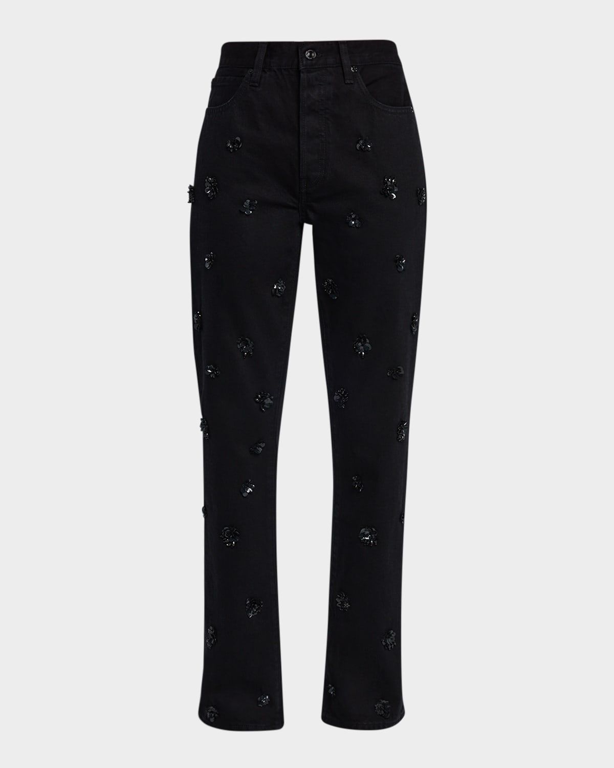 The Embellished Vertical Jeans