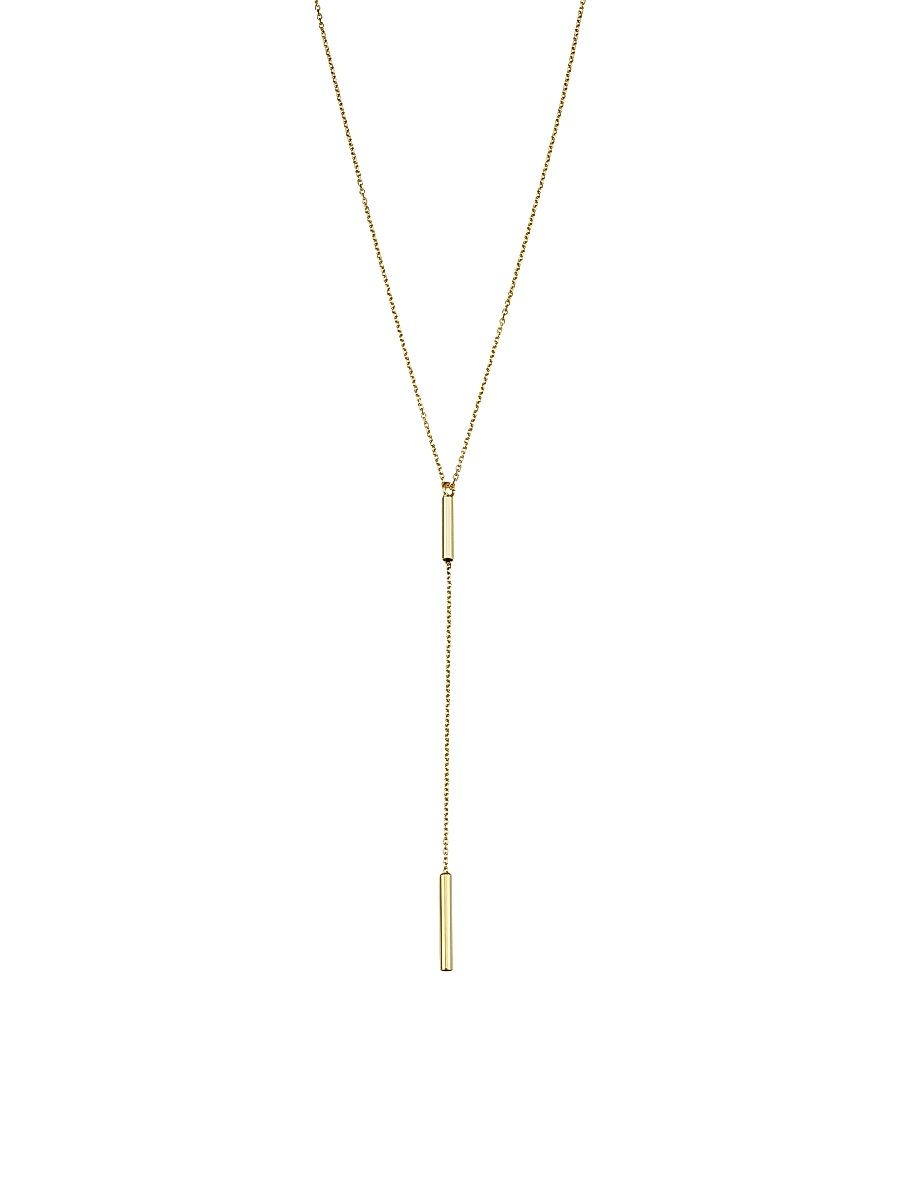 Women's 14K Yellow Gold Vicenza Single Drop Necklace - Yellow Gold