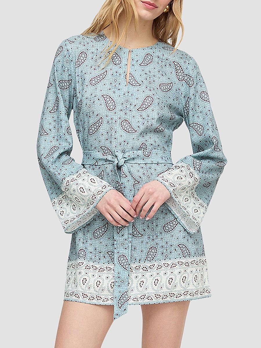 Women's The Magnolia Tunic - Dusty Blue Gemstone - Size XXL