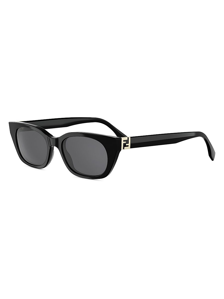 Women's Forever Fendi 51MM Cat-Eye Sunglasses - Black