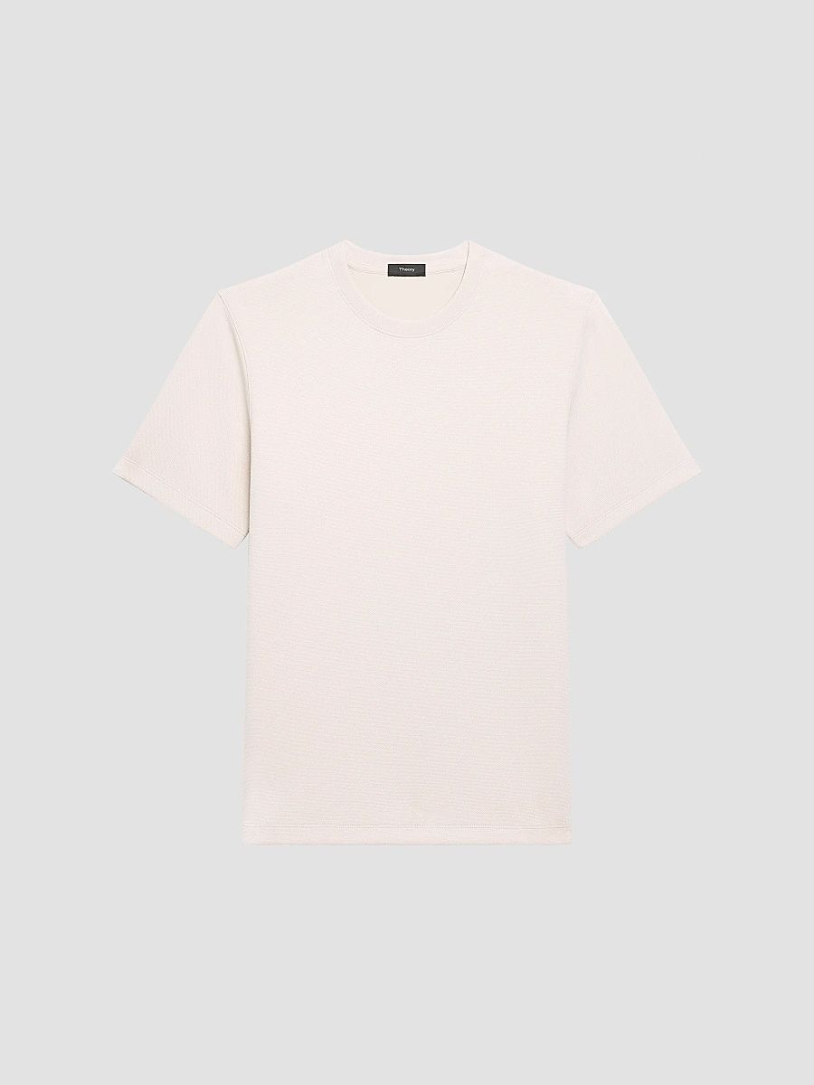 Theory Men's Delroy Cotton-Blend T-Shirt - Silver Stone - Size XXL