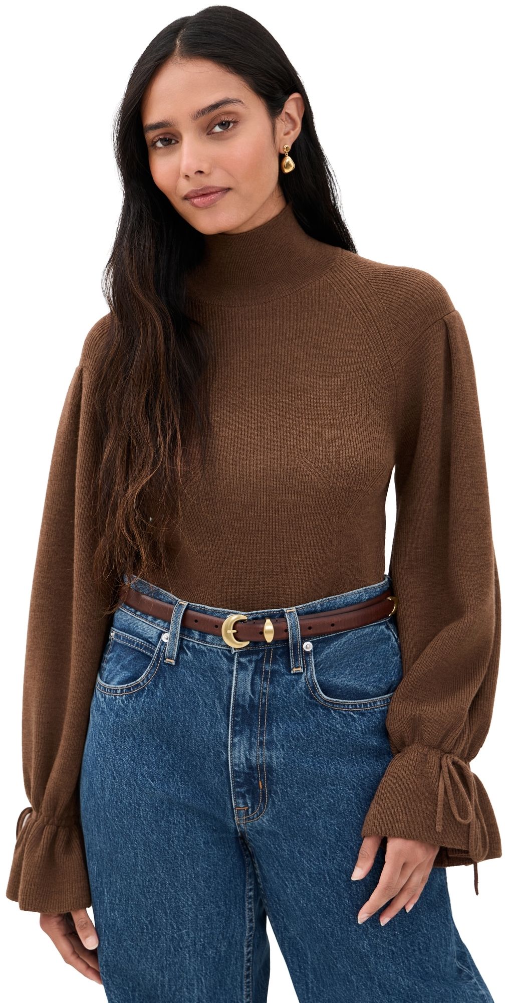 Ulla Johnson Camille Knit Pullover Clove XL