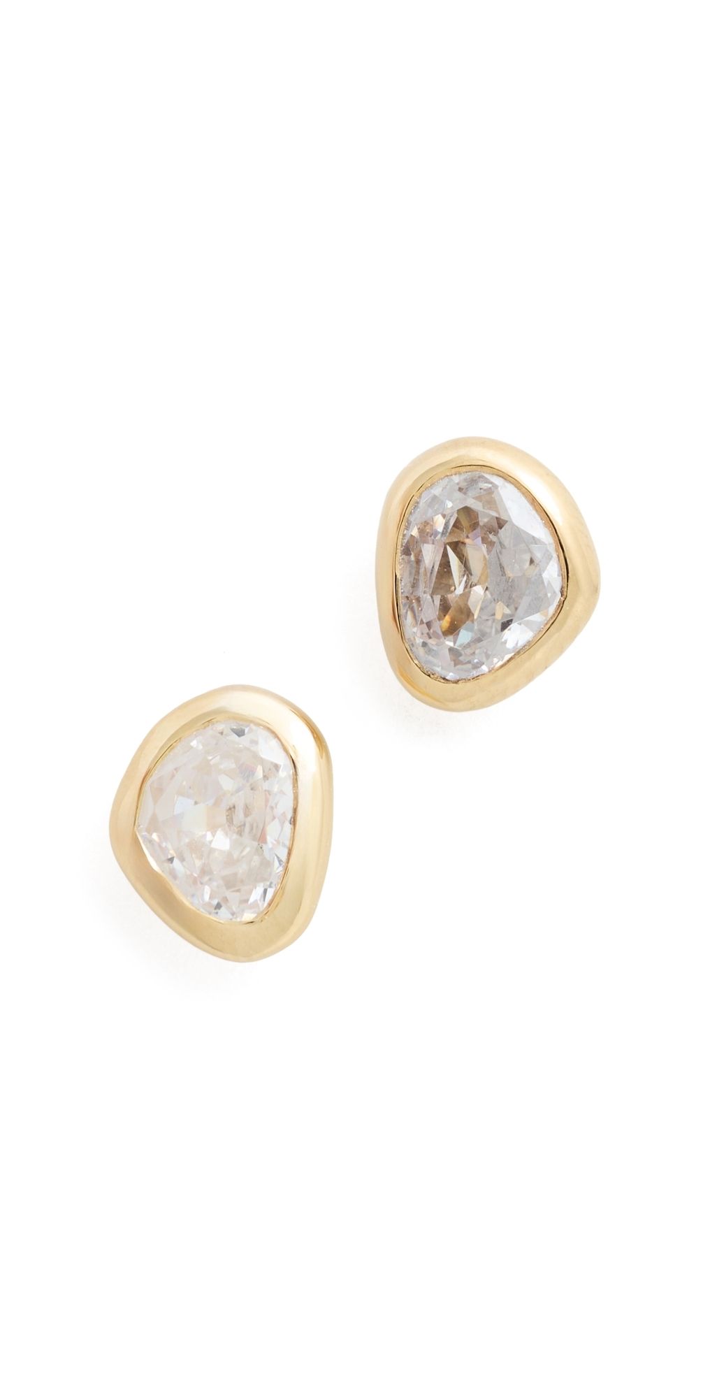 SHASHI Benson Stud Earrings Gold One Size
