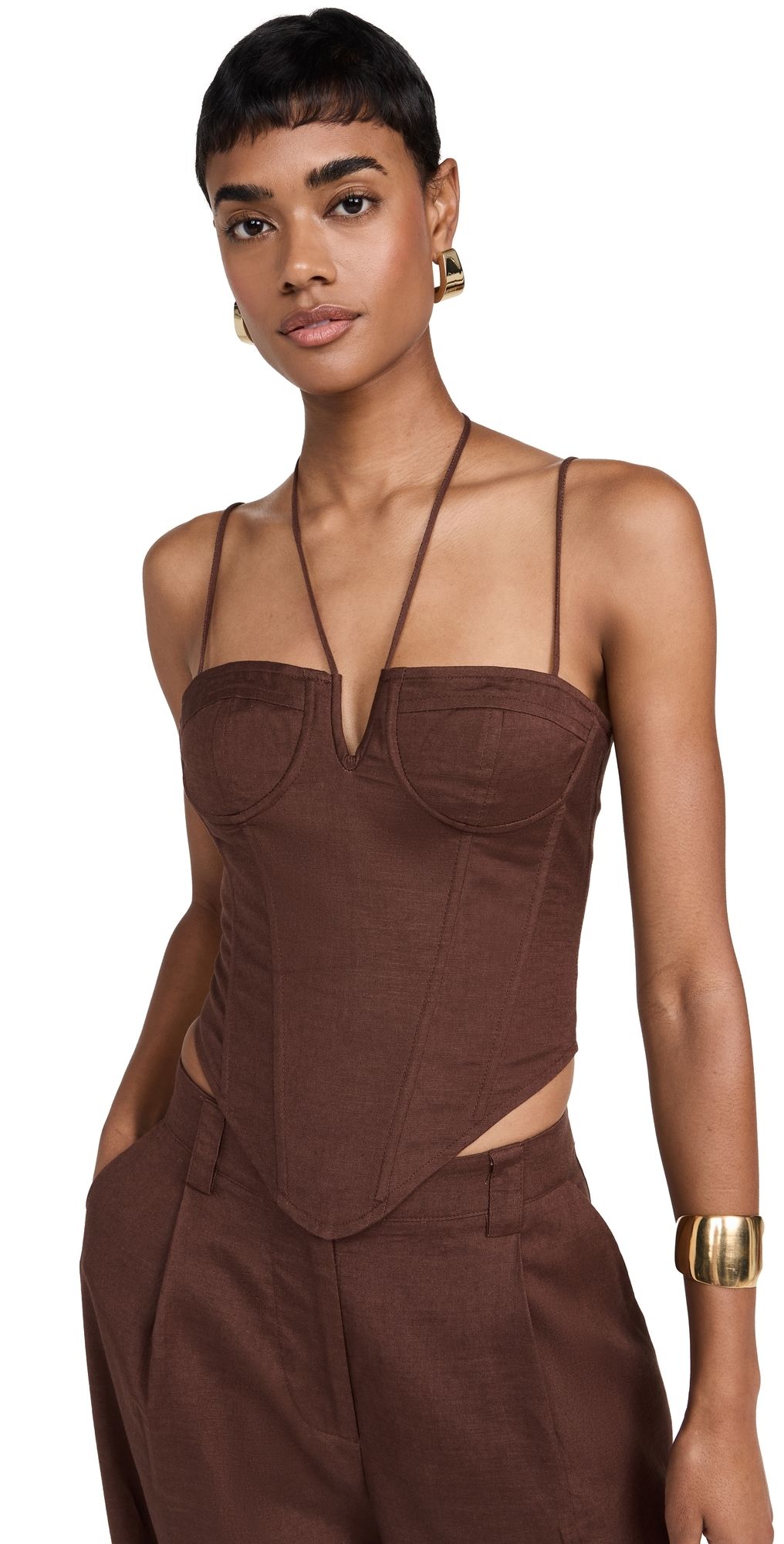 Lioness Del Gato Corset Chocolate S