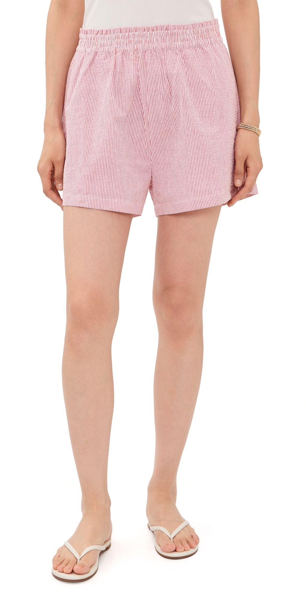 Marea Ava Shorts Red/White Seersucker S