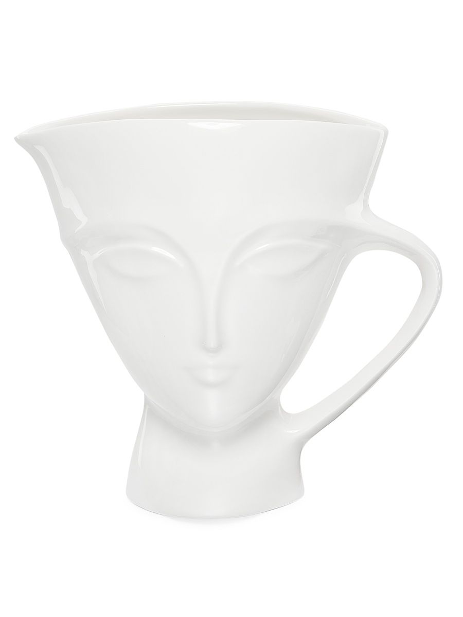 Giuliette Porcelain Pitcher - White