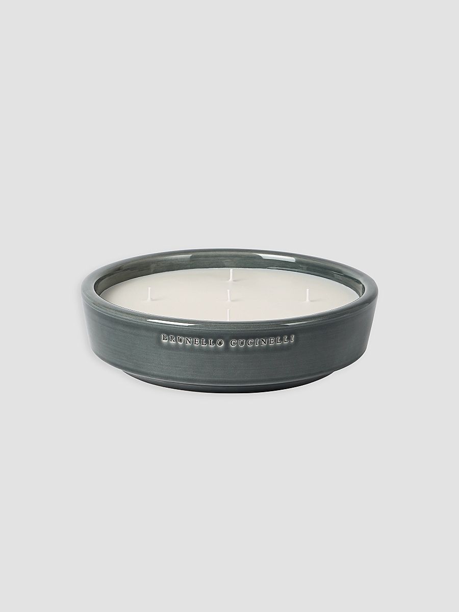 Brunello Cucinelli Extra Large Scented Candle in Ceramic Vessel - Amaranth