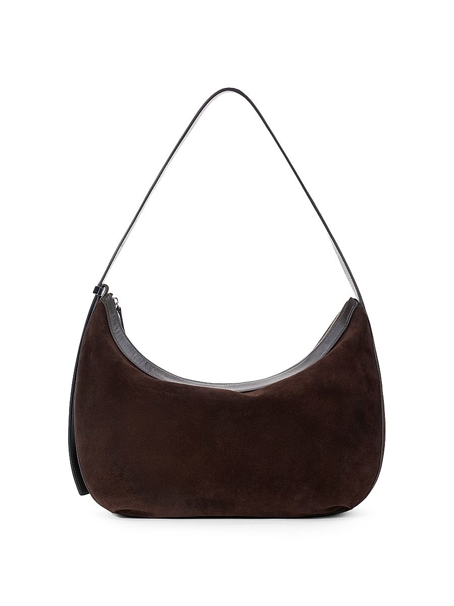 Women's Large Demy Suede Hobo Bag - Truffle