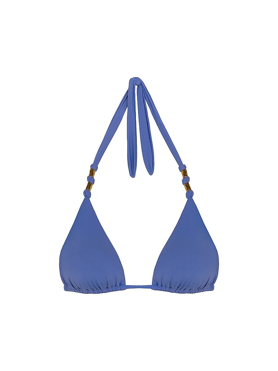 Women's Paula Triangle Bikini Top - Blue - Size XS