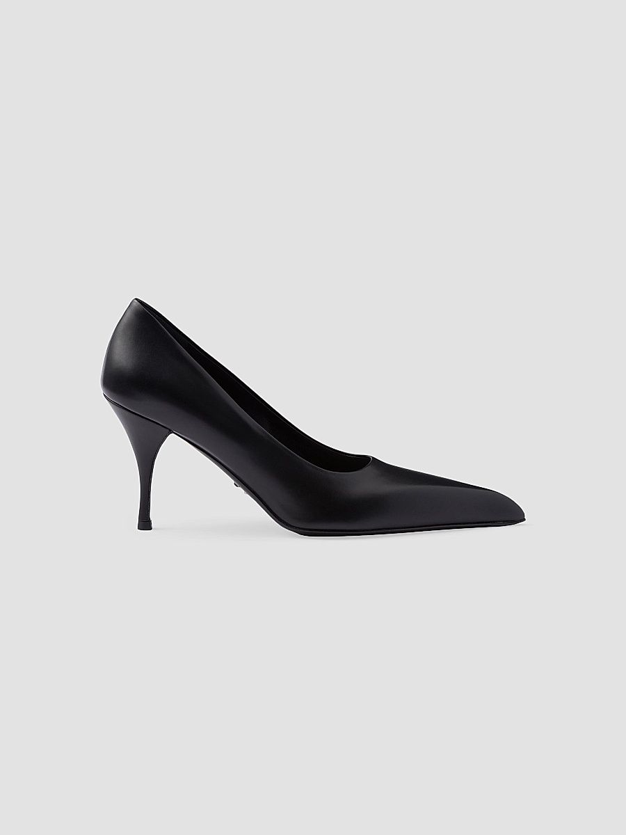 Prada Women's Leather Pumps - Black - Size 5