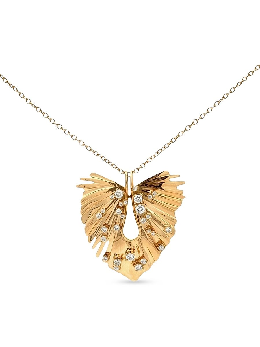 Women's Bahia 18K Yellow Gold & 0.67 TCW Diamond Pendant Necklace - Yellow Gold