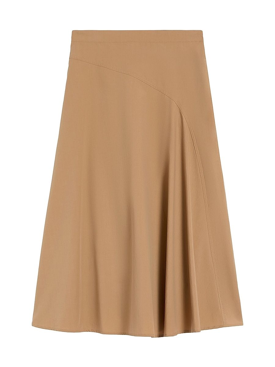 Women's Cotton Poplin Skirt - Tobacco - Size 16