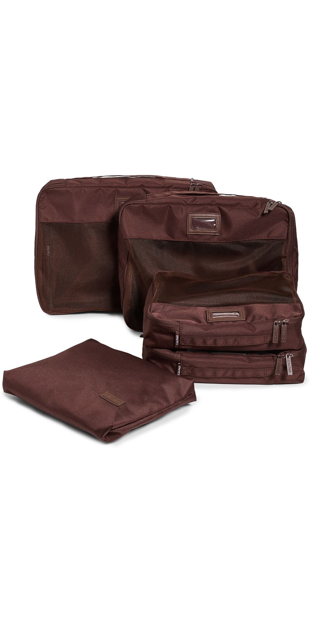 CALPAK Packing Cubes 5-Piece Set Walnut One Size