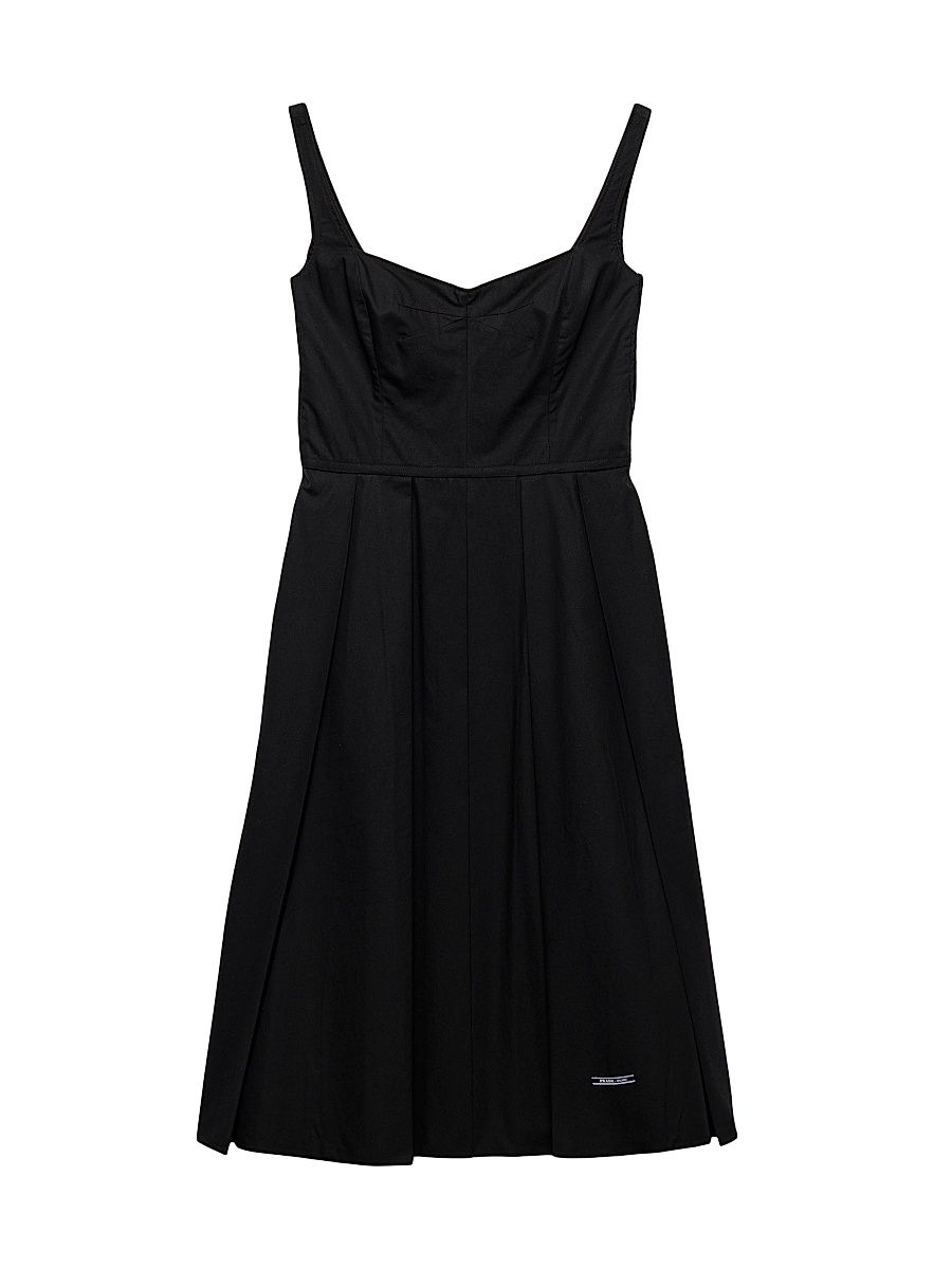 Women's Cotton Canvas Dress - Black - Size 6