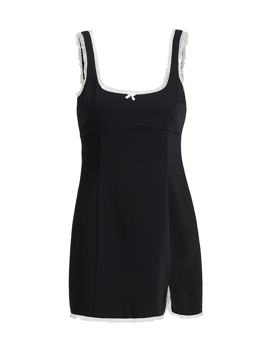 Women's Valetta Square Neck Romper - Black - Size Medium