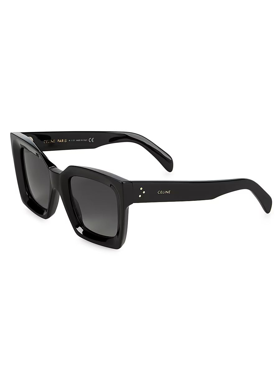 Women's 51MM Oversized Square Sunglasses - Black