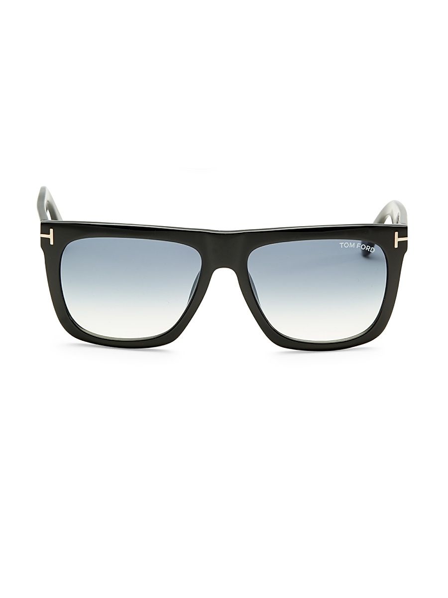 Men's Morgan 57MM Soft Square Sunglasses - Black